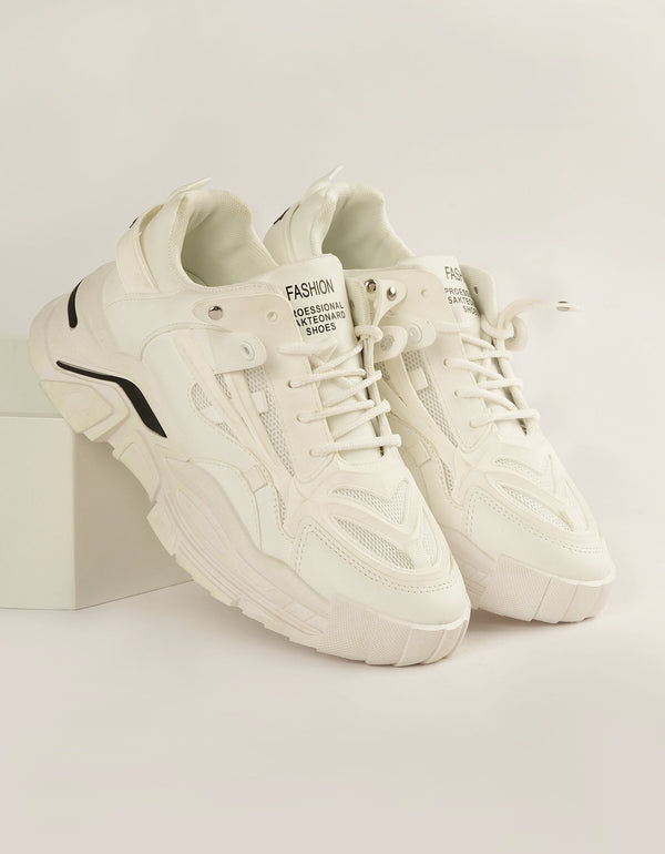 Alabaster Wave Chunky Sneakers